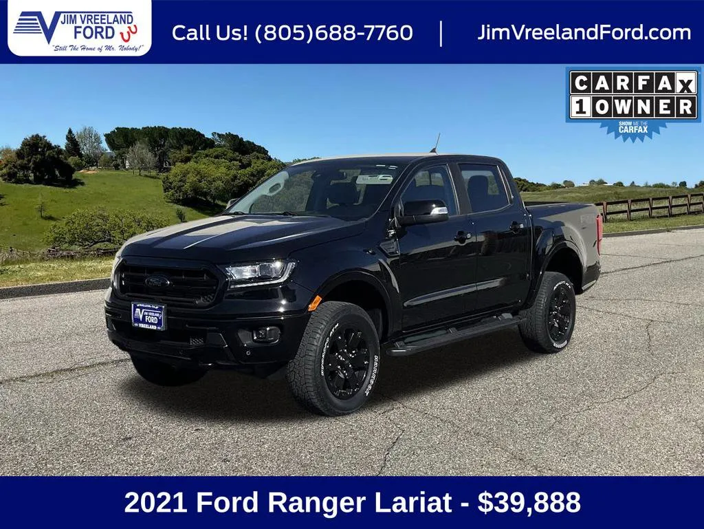 Used 2021 Ford Ranger Lariat w/ Equipment Group 501A High