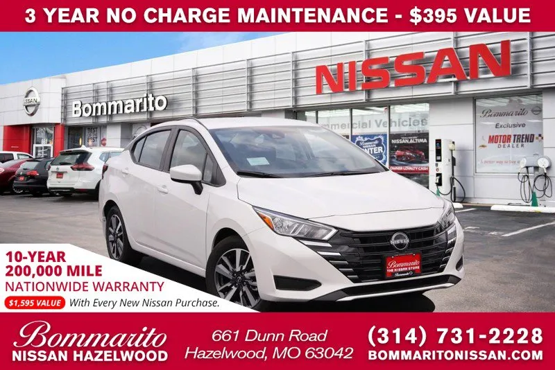 New 2024 Nissan Versa S w/ Trunk Package